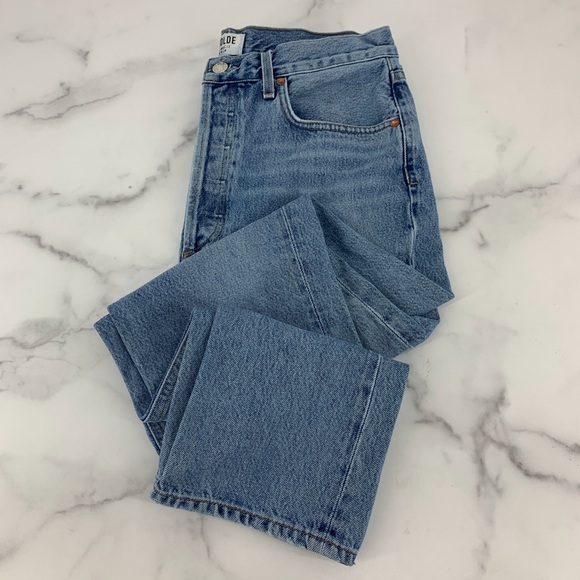 AGOLDE Rigid Riley High Rise Straight Crop Jeans - Picture 4 of 16